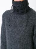adjustable lace-up neck warmer