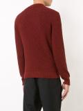 ribbed trim jumper 