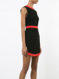 curved hem mini-dress 