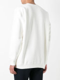 appliqué logo sweatshirt