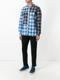 patchwork check shirt