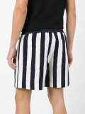 striped drawstring shorts
