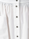 buttoned midi skirt