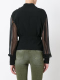 v-neck fitted jacket
