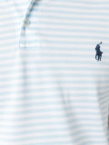 embroidered logo striped polo shirt 