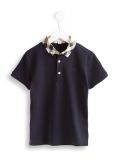 格子领polo衫