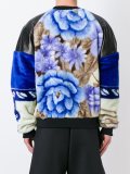 floral panel bomber jacket