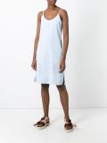 rear button wrap dress