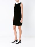 contrast collar shift dress 