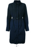 drawstring waist parka