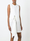 drawstring gathered dress