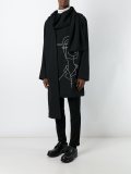 asymmetric stole coat 