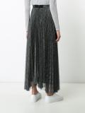 pleated maxi skirt