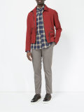 zipped bomber jacket