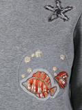 海底生物贴牌套头衫