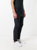 ribbed knee jogging pants