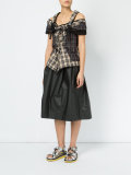 flared mid-length skirt