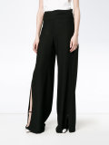 slit wide-leg trousers 
