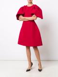 oversized ruffled sleeve dress