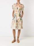 print belted dress