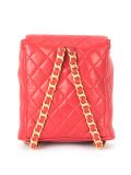 quilted chain backpack
