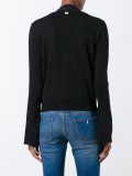 cropped v-neck cardigan