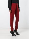 wrap detail tapered trousers