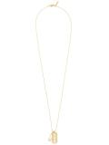 razor blade and safety pin necklace