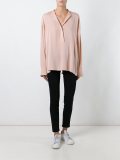 rear tie fastening blouse