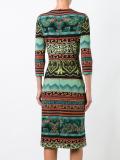 jacquard fitted dress