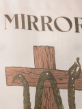 'mirror' print sheer T-shirt