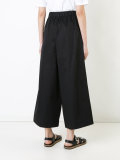 wide-leg cropped trousers
