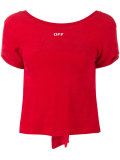 double bow short-sleeve top