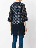 floral lace panel jacket 