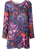 printed shift dress