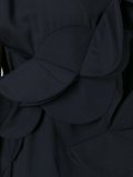 scalloped ruffle front dress