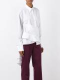 'Frill Front Collared' shirt