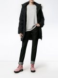 zipped hooded jacket