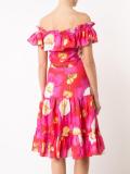 floral print flared dress