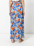 floral print maxi skirt