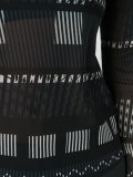 roll neck printed sweatshirt 