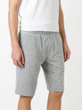 logo embroidered track shorts