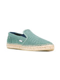 metallic embossed espadrilles