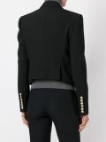 double breasted cropped fitted jacket
