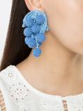 grape clip on earring