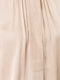 collarless blouse 