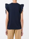 ruffled sleeves T-shirt 