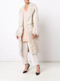 fur panel coat 