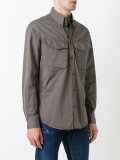 crinkled flap pocket jacket