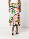printed pleated skirt